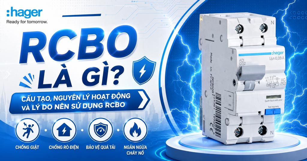 RCBO Là Gì? Cấu Tạo, Nguyên Lý Hoạt Động Và Lý Do Nên Sử Dụng RCBO Trong Gia Đình