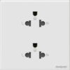 Ổ cắm đôi 3 chấu 16A – Honeywell – EW4158SP0WHI